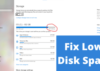 How to free up space on windows