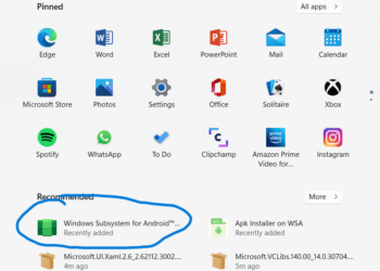 Install Windows Subsystem for Android in windows 11